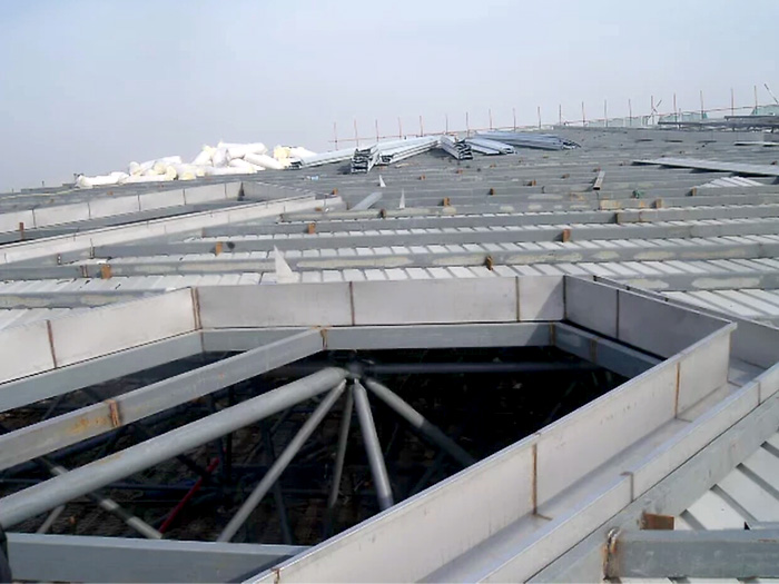 灵武安吉县体育馆网架